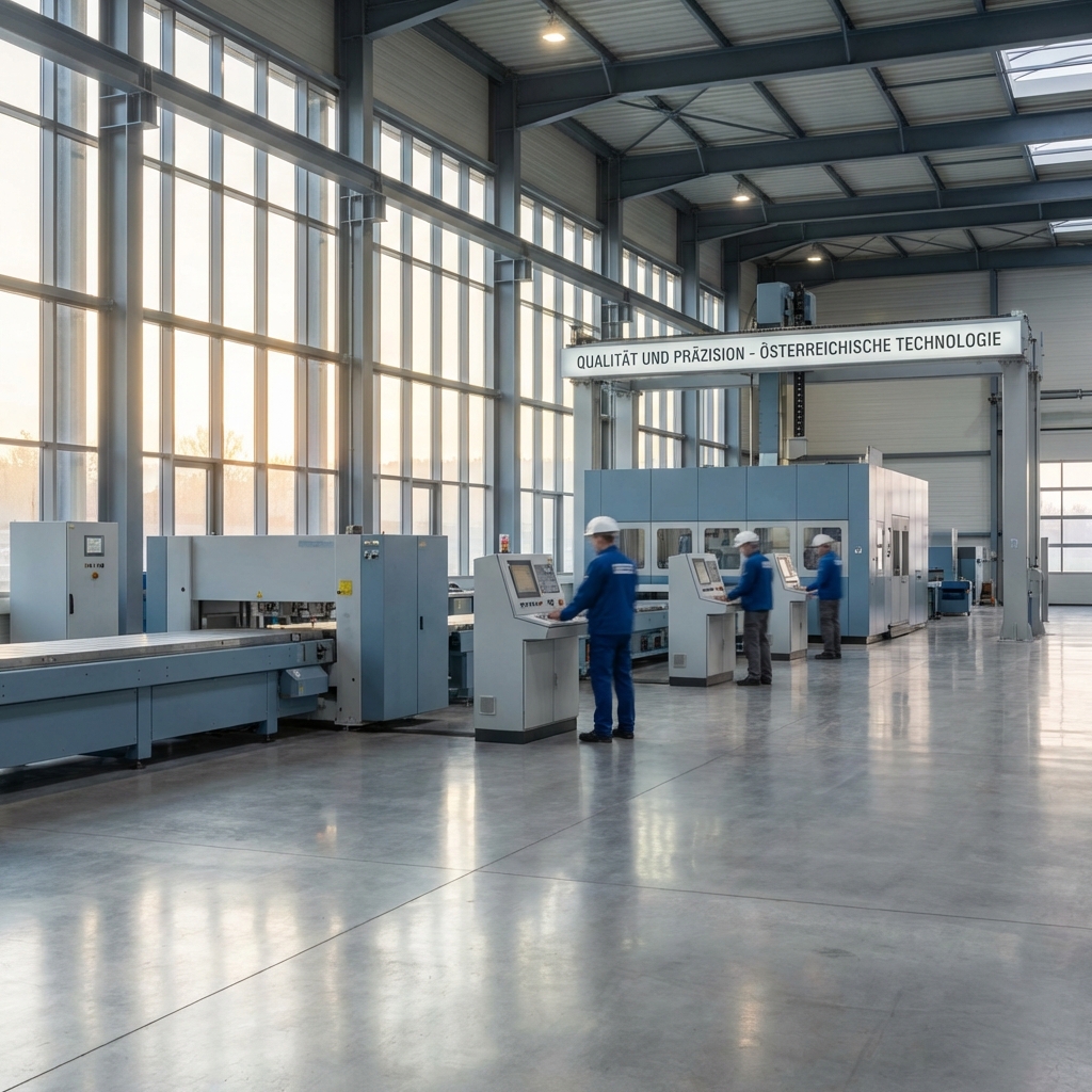 Moderne Industrieanlage in Österreich